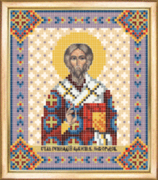 СБІ-066 Схема для вишивання бісером "Іменна ікона святий архієпископ Геннадій"