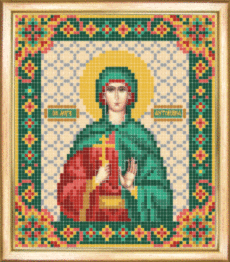 СБІ-083 Схема для вишивання бісером "Іменна ікона свята мучениця Антоніна"