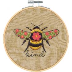 72-76292 Набор для вышивания гладью DIMENSIONS Bee Kind "Пчелота" 