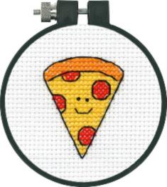72-75551 Набор для вышивания крестом DIMENSIONS Happy Pizza "Счастливая пицца"