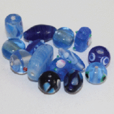 1184TDM/Blue,6-16 MM,50г.Fancy Mix Crystal Art намистини