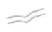 45503 Держатель для косы изогнутый алюминиевый (набор 2шт - 6.0 мм, 8.0 мм) KnitPro. Каталог товарів. Вязання. Аксесуари KnitPro