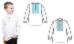 153-12-09 Сорочка для мальчиков под вышивку, белая, длинный рукав, размер 24. Каталог товарів. Вишивання/Шиття. Одяг для вишивання