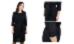 820-14/10 Платье женское с поясом, черное, размер 48. Каталог товарів. Вишивання/Шиття. Одяг для вишивання