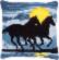 PN-0171755 Набор для вышивания крестом (подушка) Vervaco "Лошади в лунном свете" . Каталог товарів. Набори