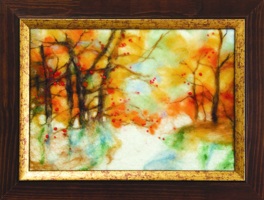 Набор для валяния картины Чарівна Мить В-73 "Осенний свет". Каталог товарів. Набори