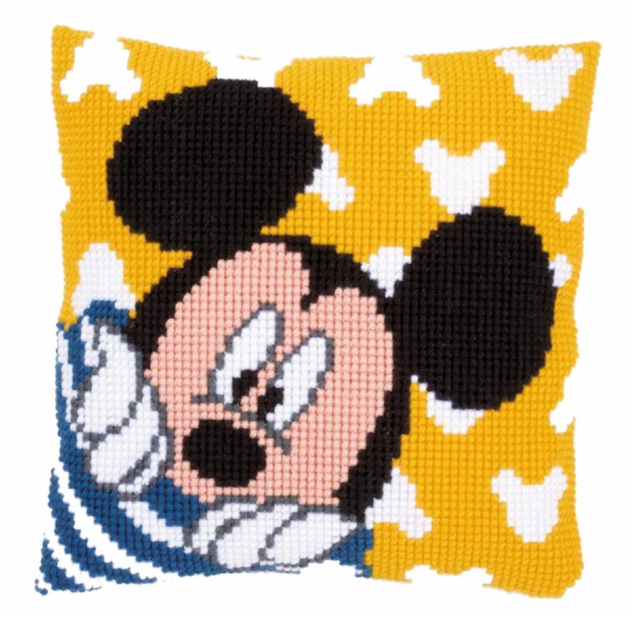 PN-0167235 Набор для вышивания крестом (подушка) Vervaco Disney "Mickey Peek-a-boo". Каталог товарів. Набори
