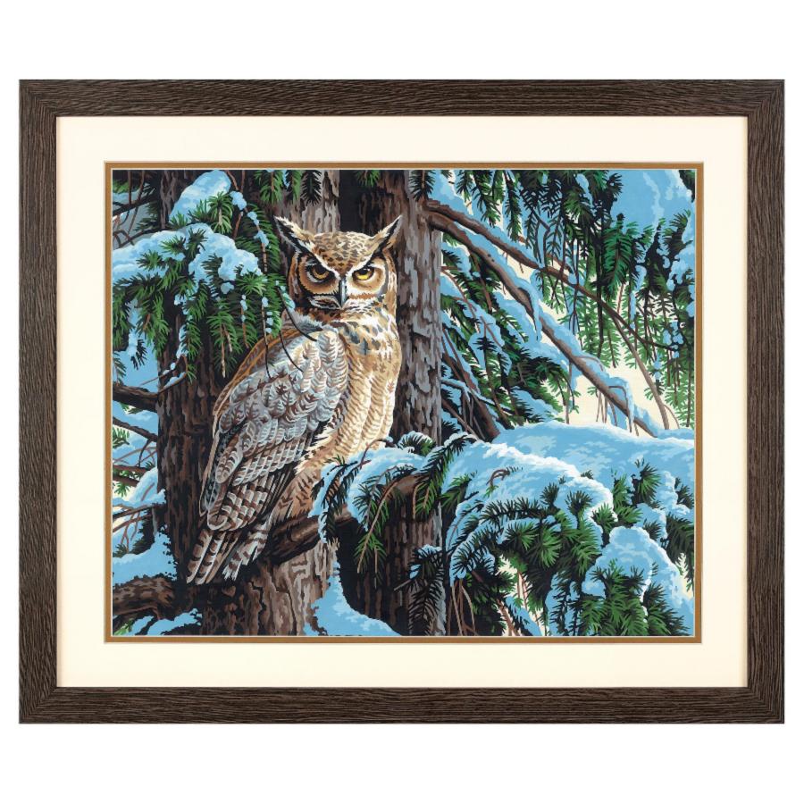 73-91772 Набор для рисования красками по номерам Great horned owl "Большая рогатая сова" Dimensions. Каталог товарів. Набори