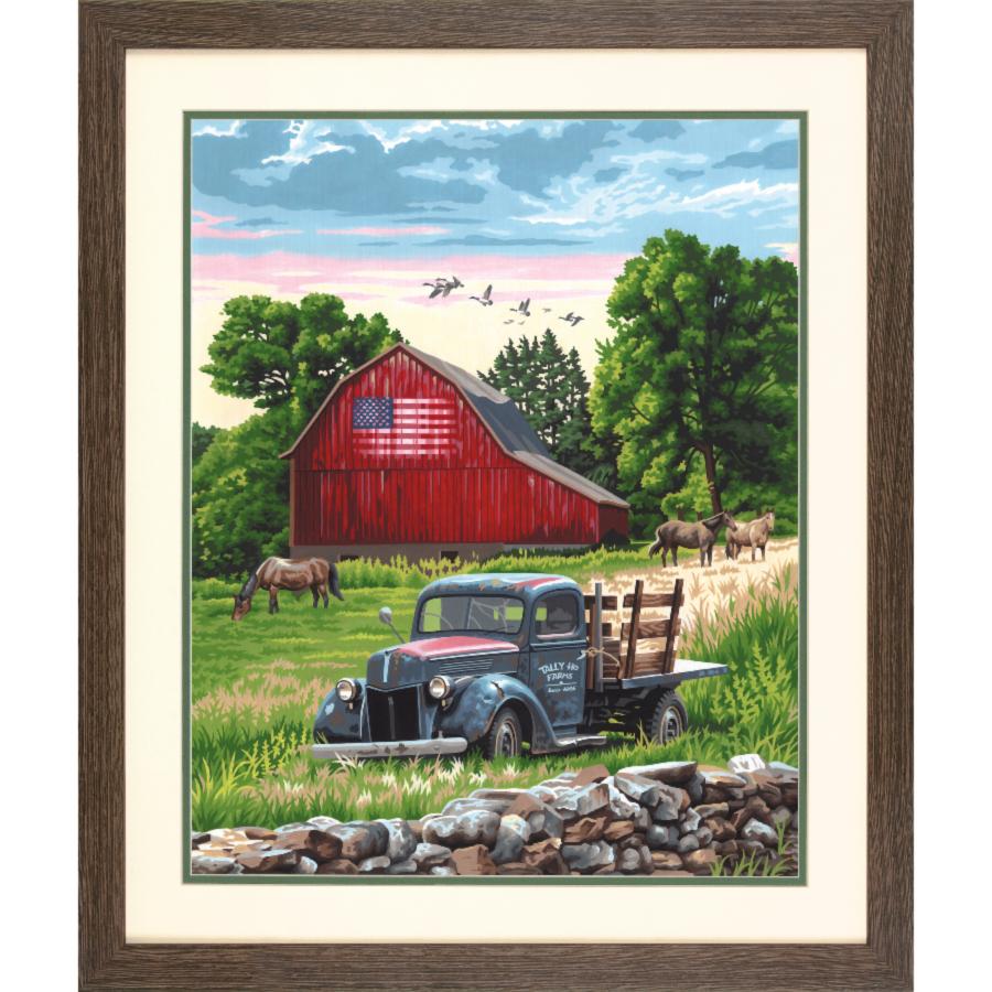 73-91733 Набор для рисования красками по номерам Summer farm "Летняя ферма" Dimensions. Каталог товарів. Набори